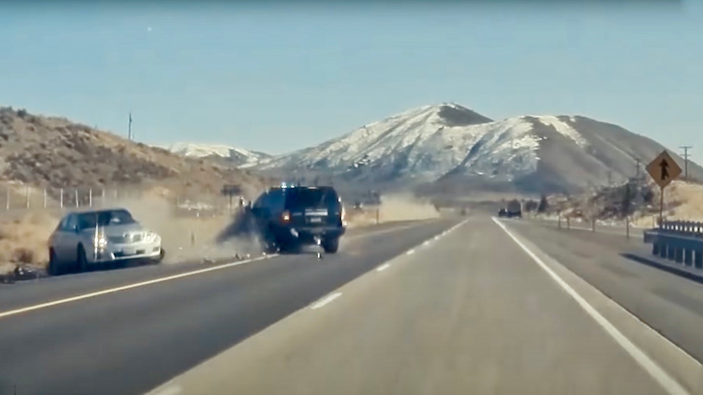 Watch an Oregon State Trooper Risk His Life to Take Out a Wrong-Way Camry Driver
