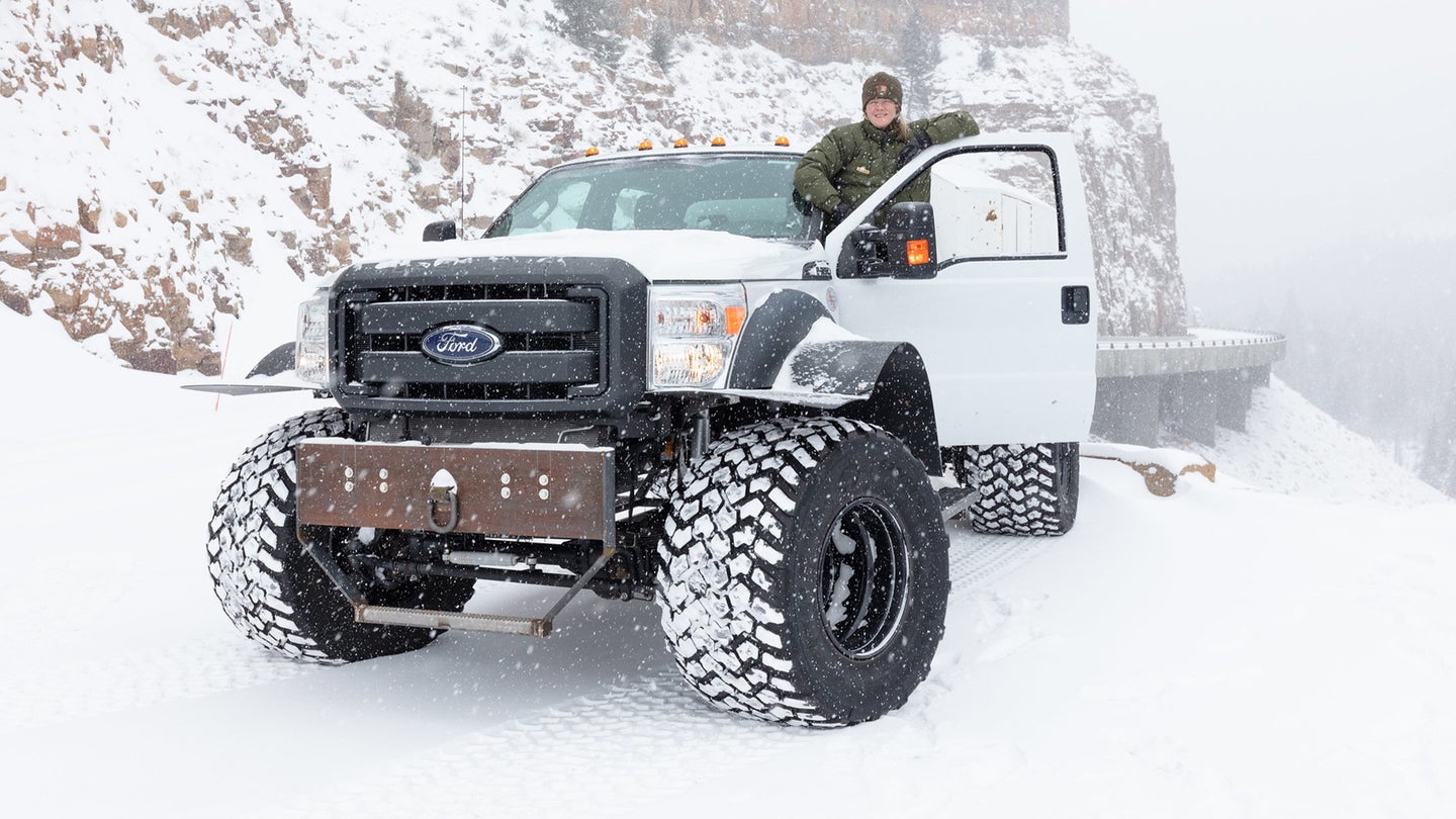 Yellowstone National Park Uses a Monster Ford Super Duty on 49-Inch Tires for Rural Mail Delivery