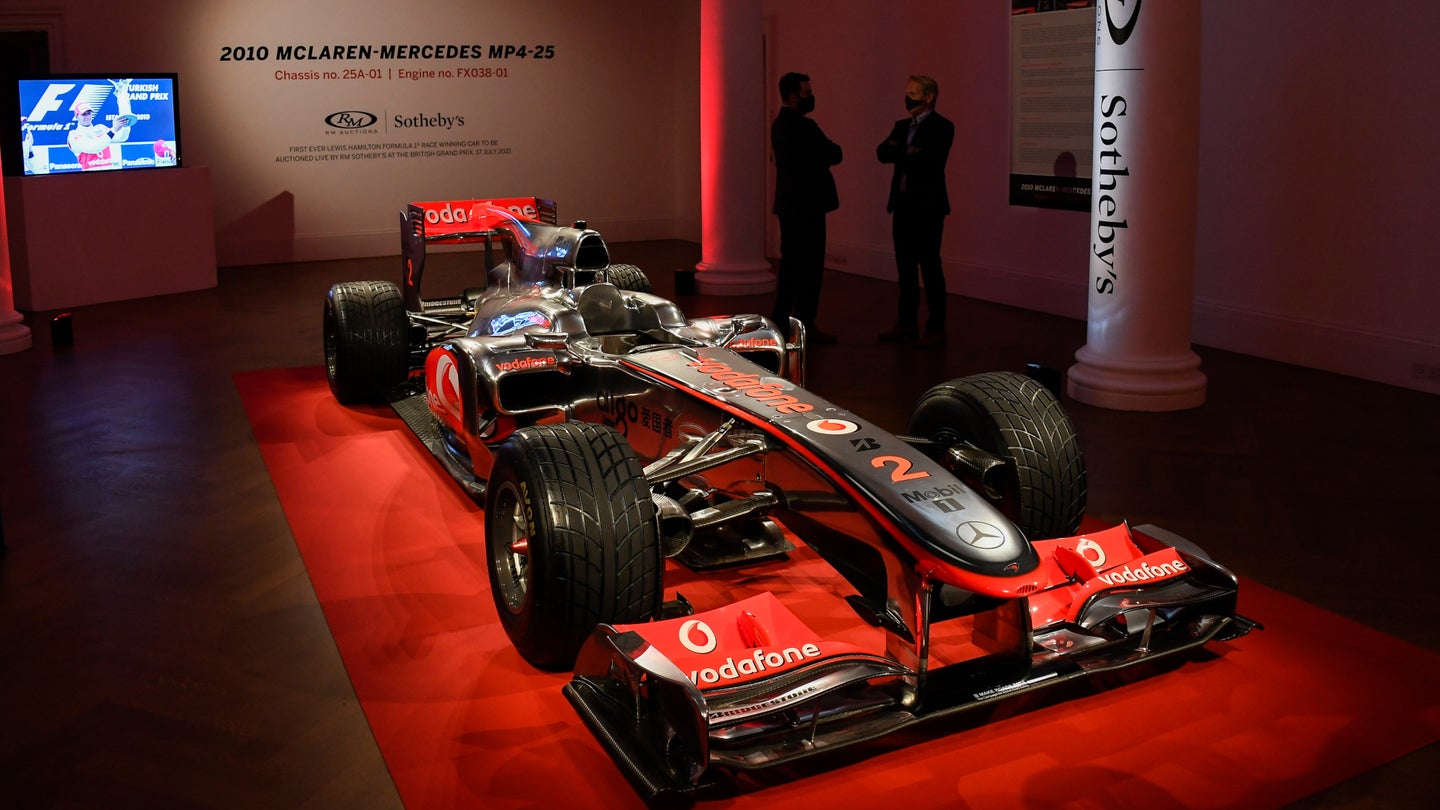 Here’s Your First Chance To Buy One of Lewis Hamilton’s Race-Winning F1 Cars