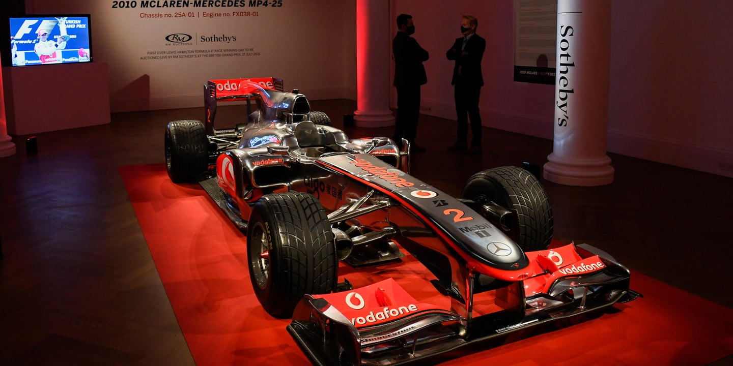Here’s Your First Chance To Buy One of Lewis Hamilton’s Race-Winning F1 Cars