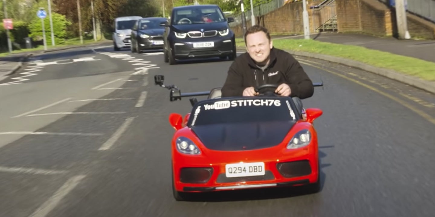 British Man Builds a Road-Legal Power Wheels and Drives It Literally Everywhere