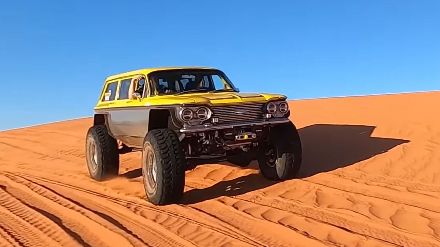 That Lifted Chevy Corvair Wagon Built for Off-Road Recoveries Is Finally Finished