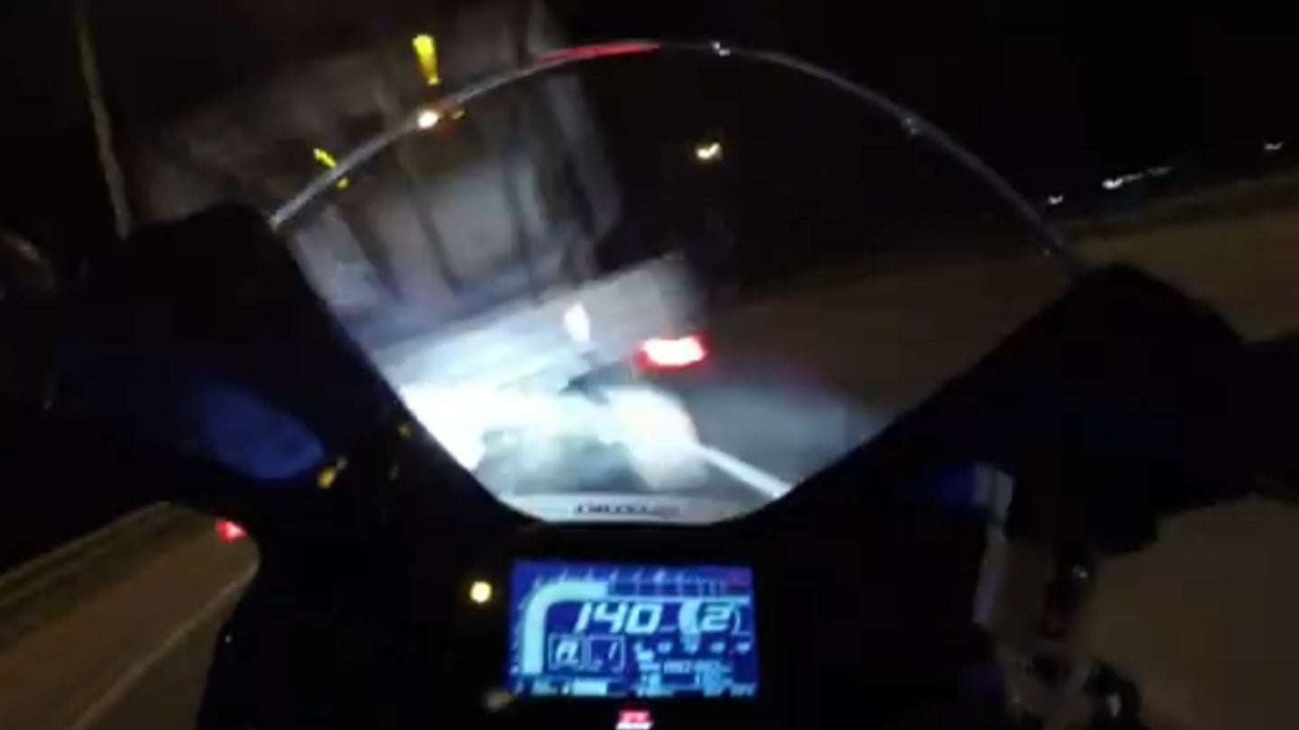 Police Release Horrifying Video of Near-Fatal Motorcycle Crash to Discourage Reckless Riding