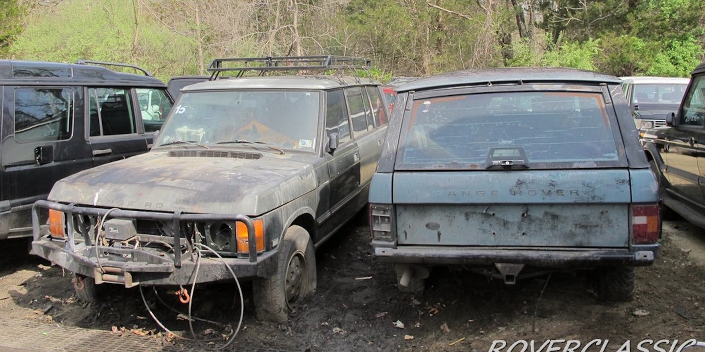 There’s a Lot Full of 16 Salvage Range Rover Classics on eBay for $73K