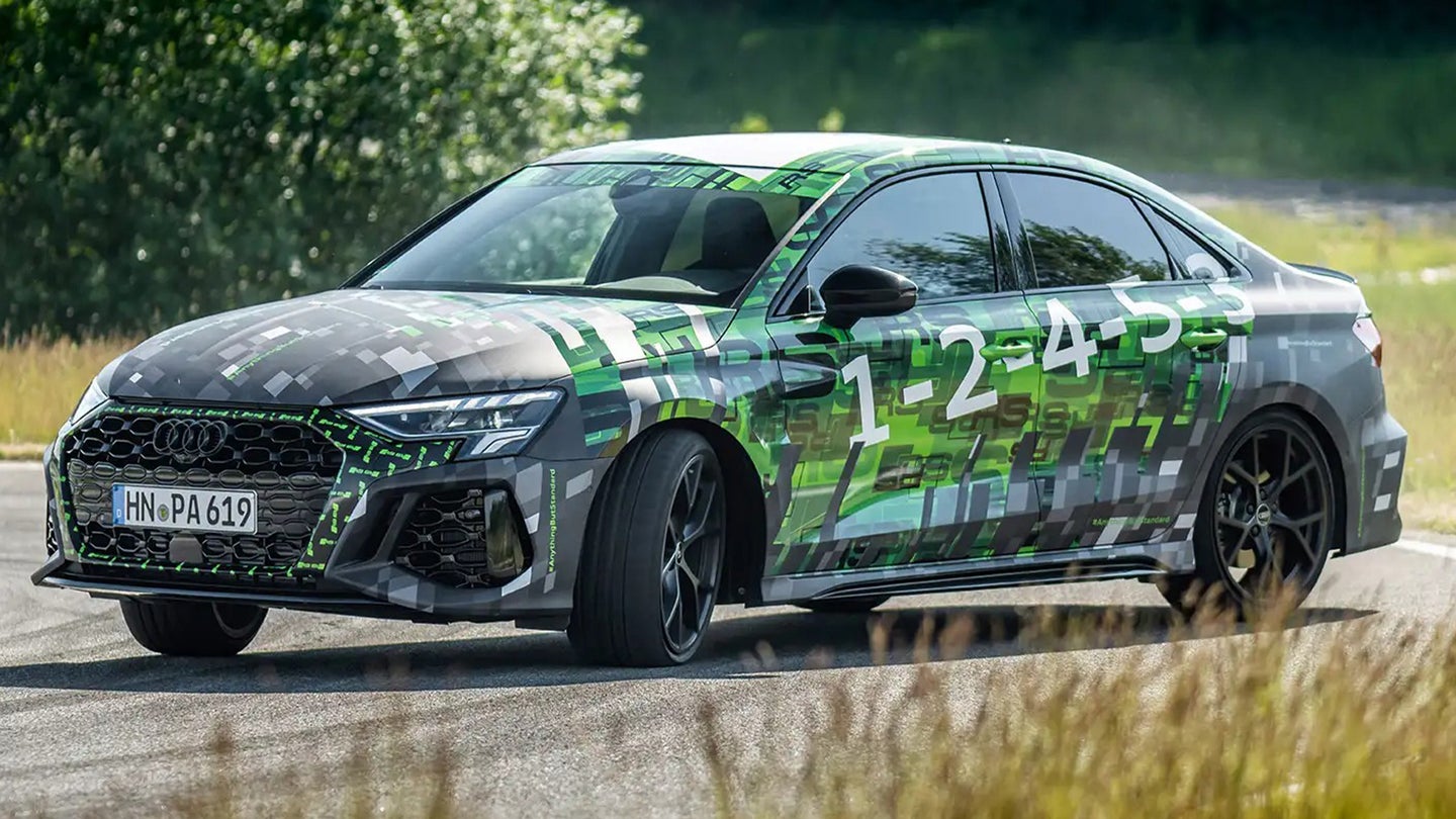 New Audi RS 3 Keeps the Maniacal Five-Cylinder, Does Sweet AWD Drifts