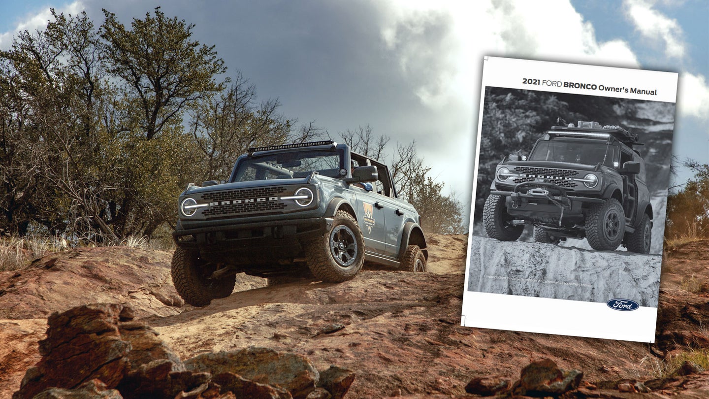 552-Page Ford Bronco Owner’s Manual Hints at Hybrid Version of the Off-Roader