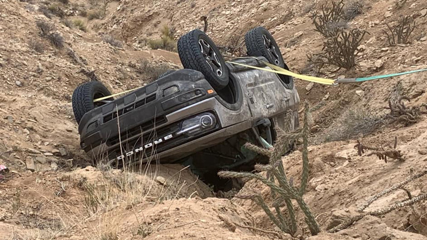 Rolled Ford Bronco Sport Drives Away From Nasty Off-Road Crash Thanks to A+ Recovery Job