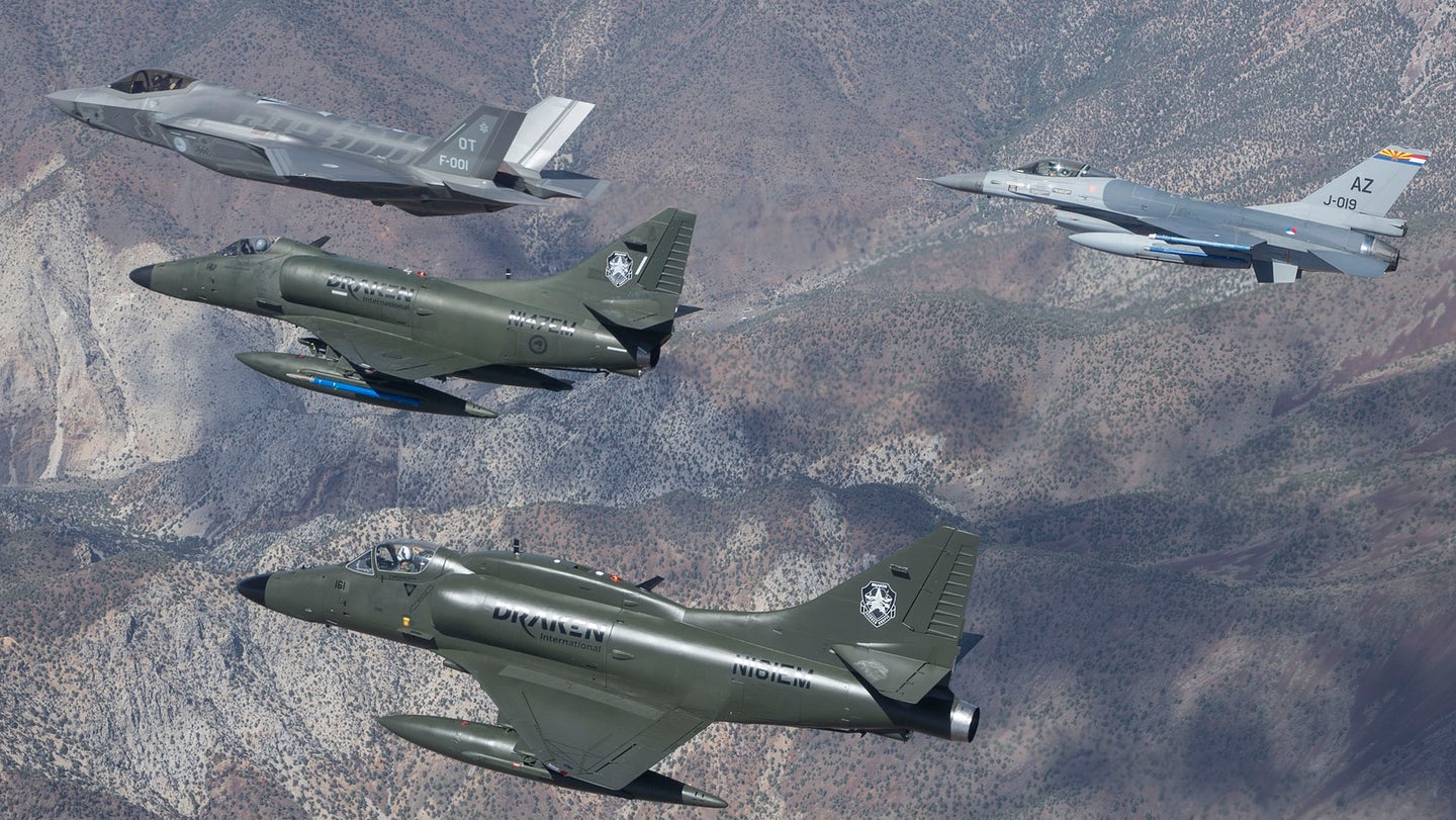 Draken-fleet-F-35-A-4 Skyhawk-F-16