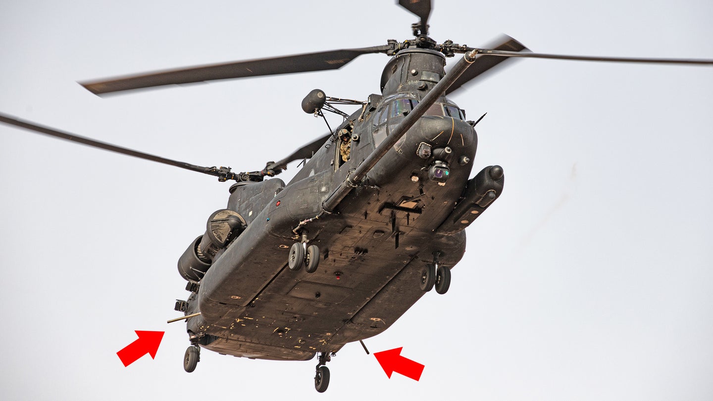 Special Ops MH-47 Chinooks Can Use These Fuel Dump Pipes To Help Climb Over Mountains