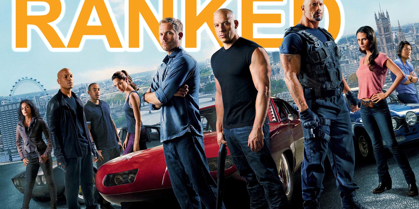 All But One of <em>The Fast and the Furious</em> Films Ranked