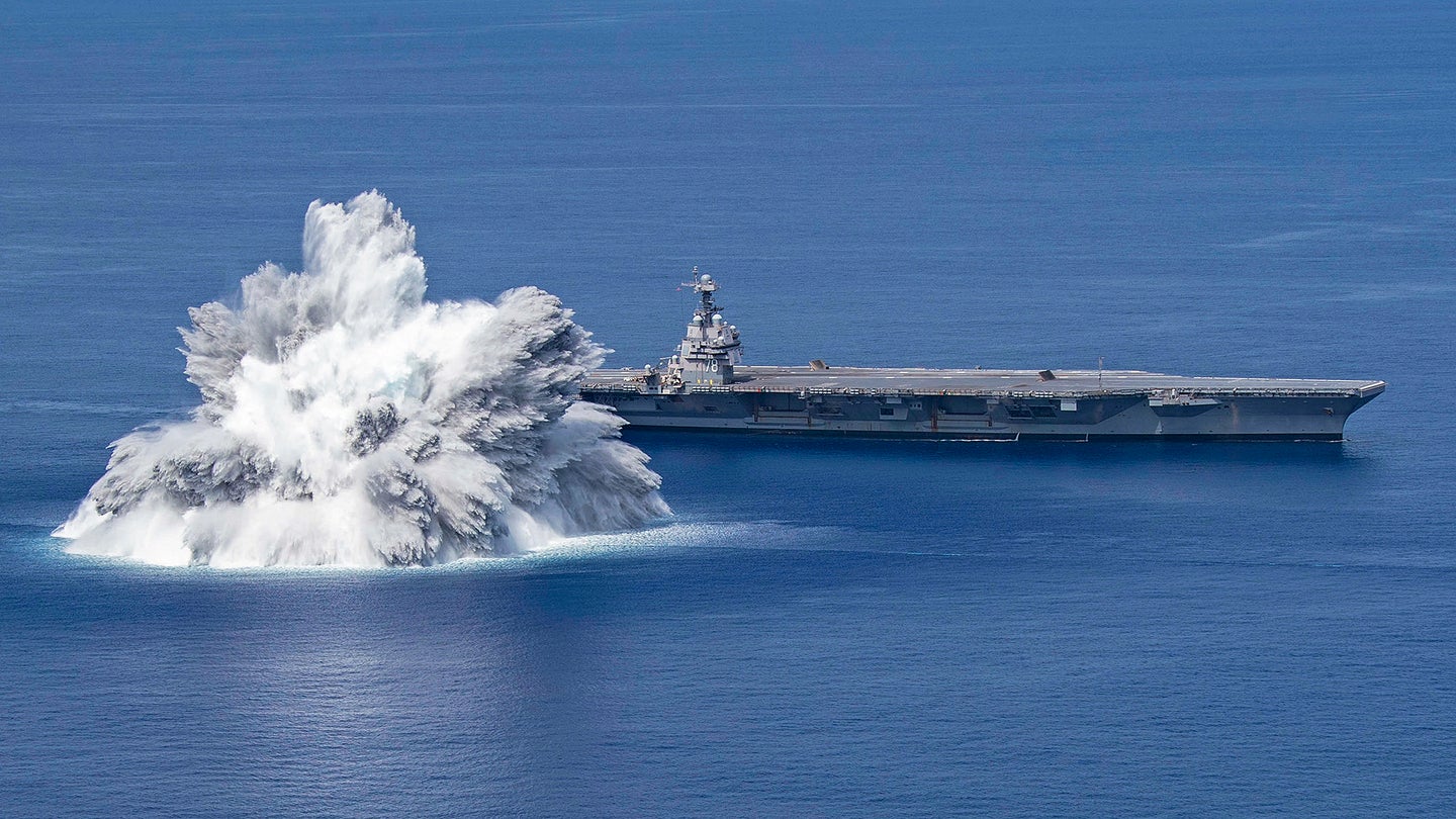 Shocking Images: America&#8217;s Newest Aircraft Carrier Endures Explosive Tests Off Florida (Updated)