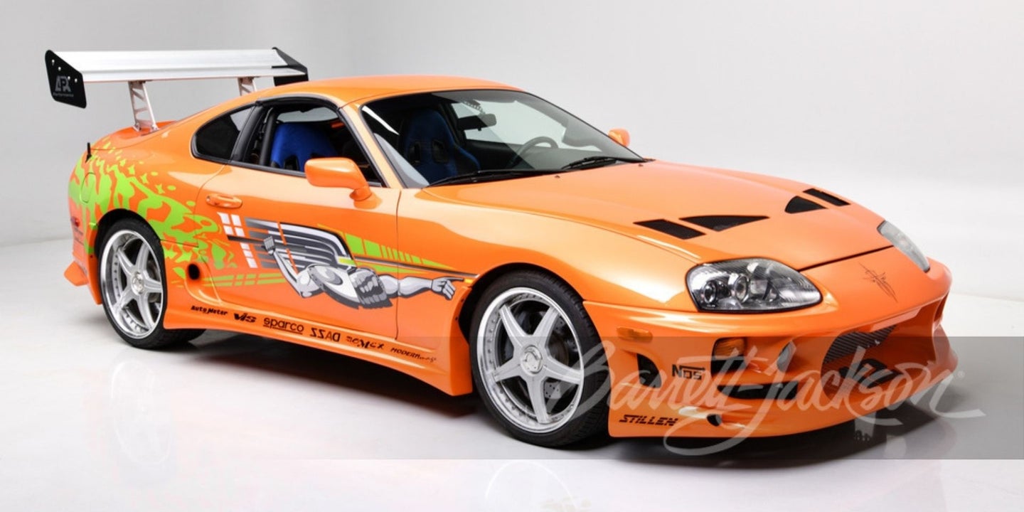 <em>Fast & Furious</em> 1994 Toyota Supra Rakes in $550,000 at Barrett-Jackson Auction