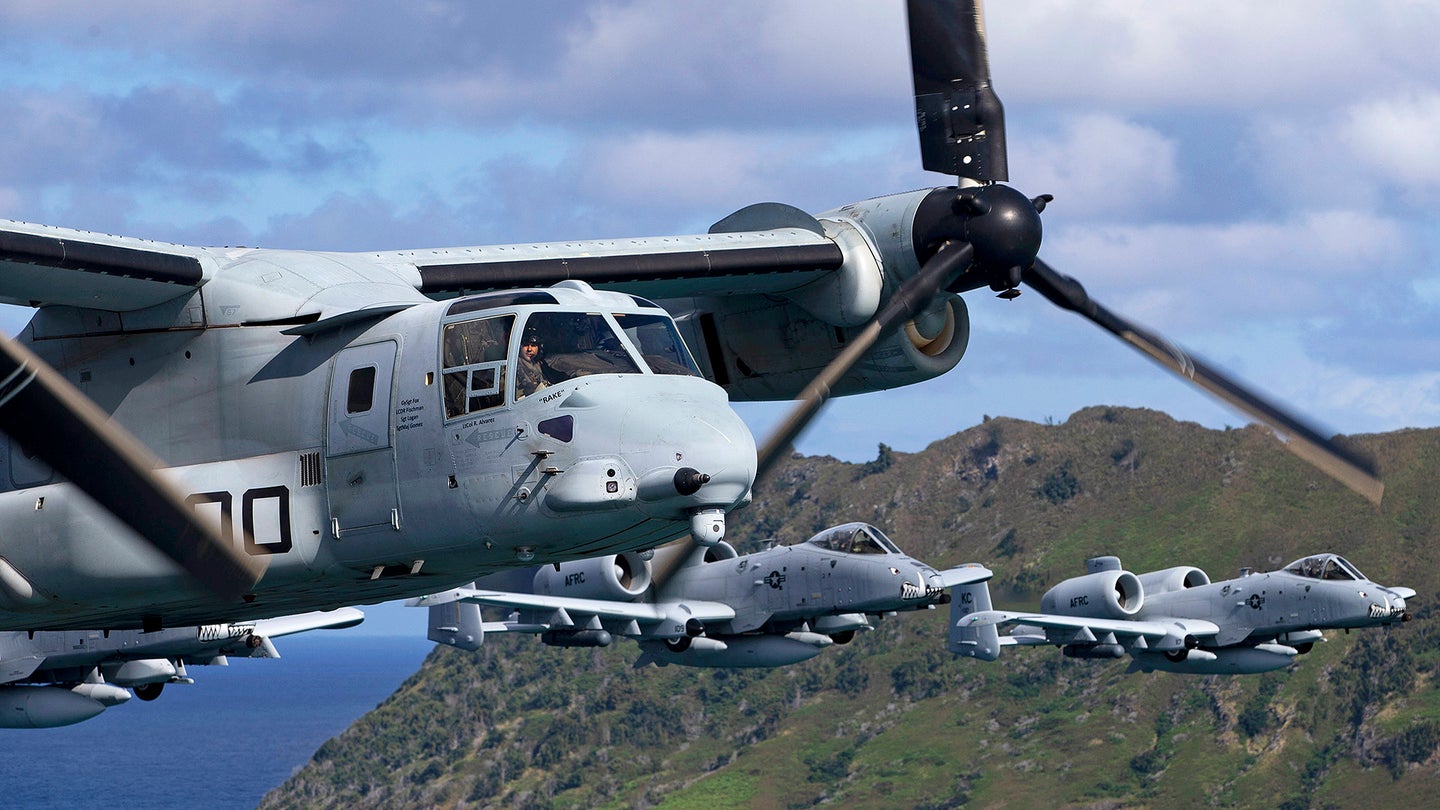 Marine Osprey Flies With New Radar-Scrambling Intrepid Tiger System For The First Time