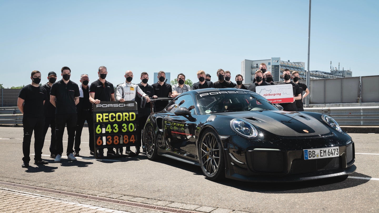 Manthey-Kitted Porsche 911 GT2 RS Nabs Claimed Production Car Nurburgring Record