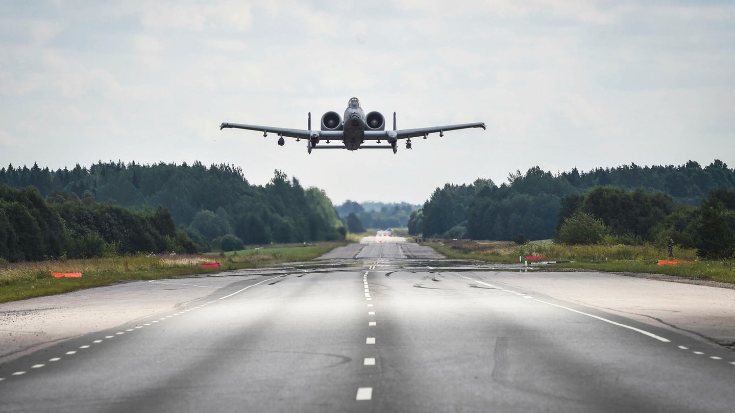 A-10 Warthogs Are About To Operate From A U.S. Highway For The First Time