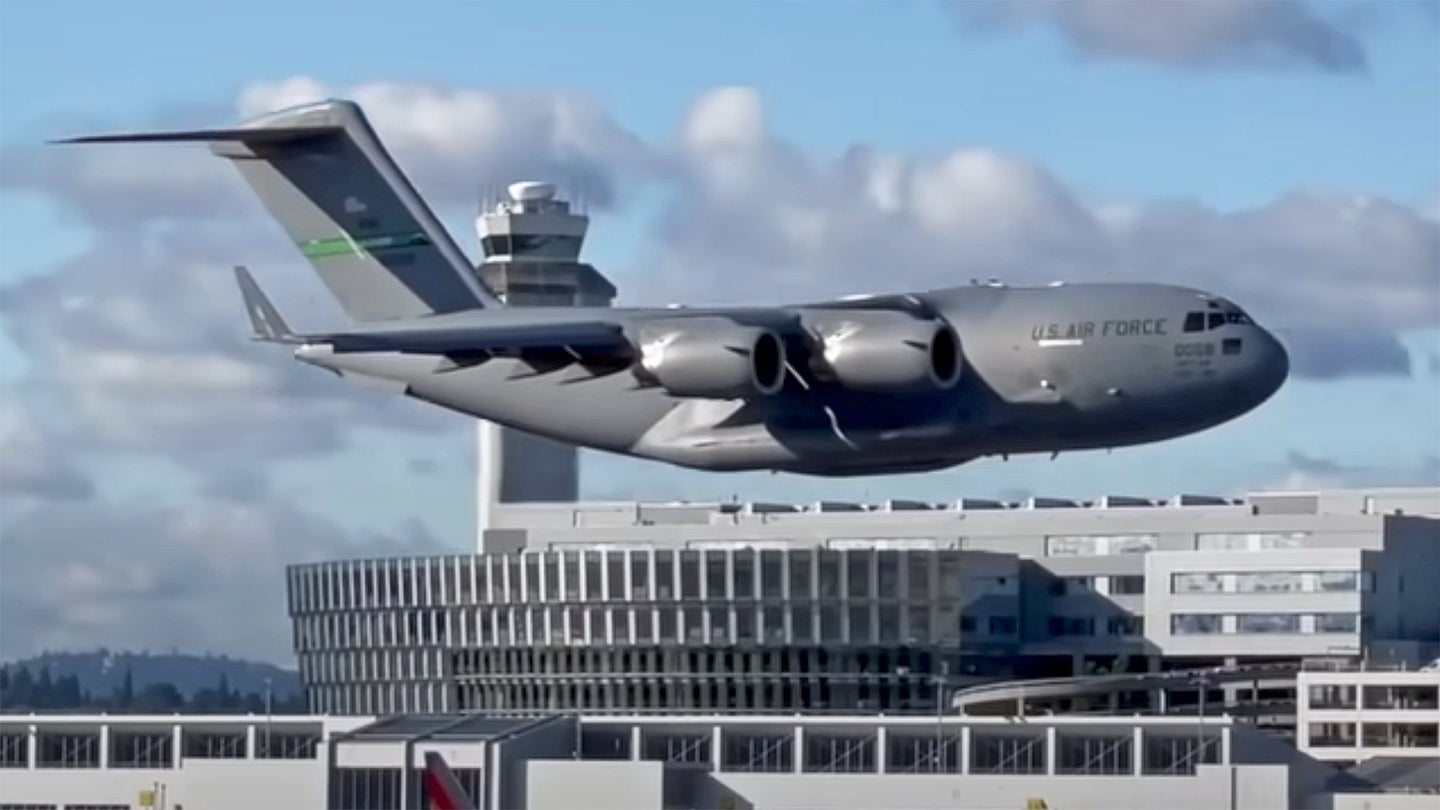 C-17 Pilot Who Made That Intense Takeoff From Portland Explains The Maneuver