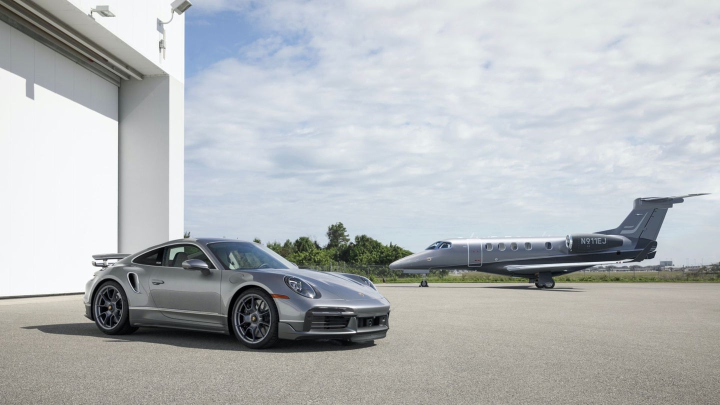 Porsche and Embraer Deliver First Private Jet ‘Duet’ With Matching 911 Turbo S