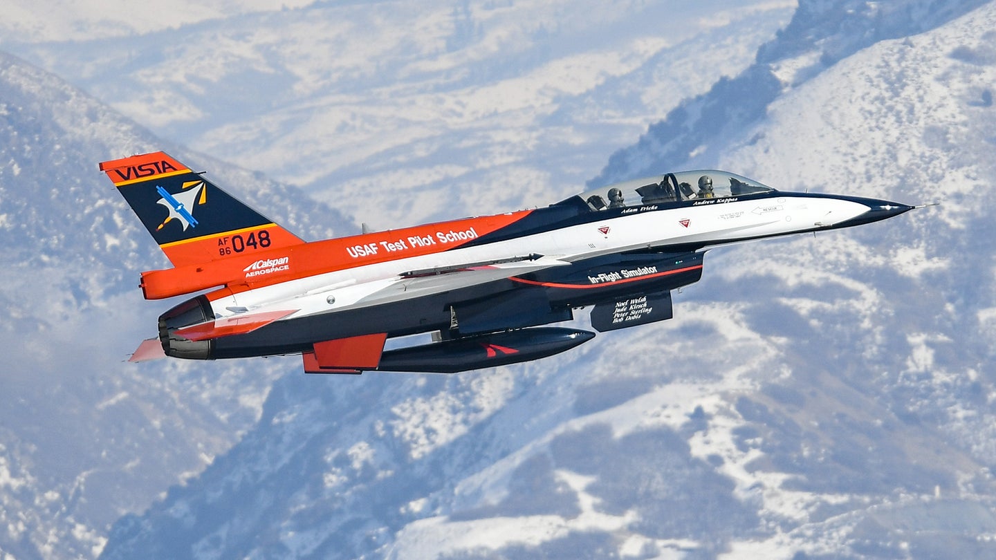 Highly Modified Air Force Test Pilot School F-16 Is Now An X-Plane