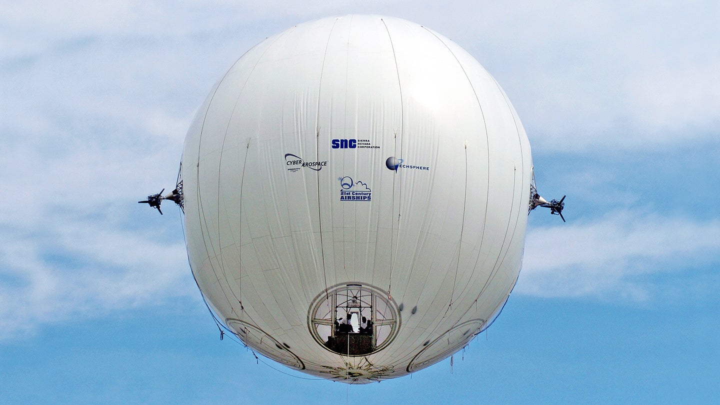 This Spherical Manned Airship Was Tested By The Navy As An Eye In The Sky