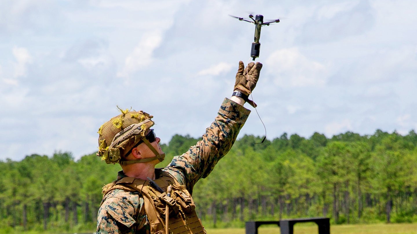 Marines Train With Handheld Swarming Drones That Can Also Be Fired From 40mm Grenade Launchers