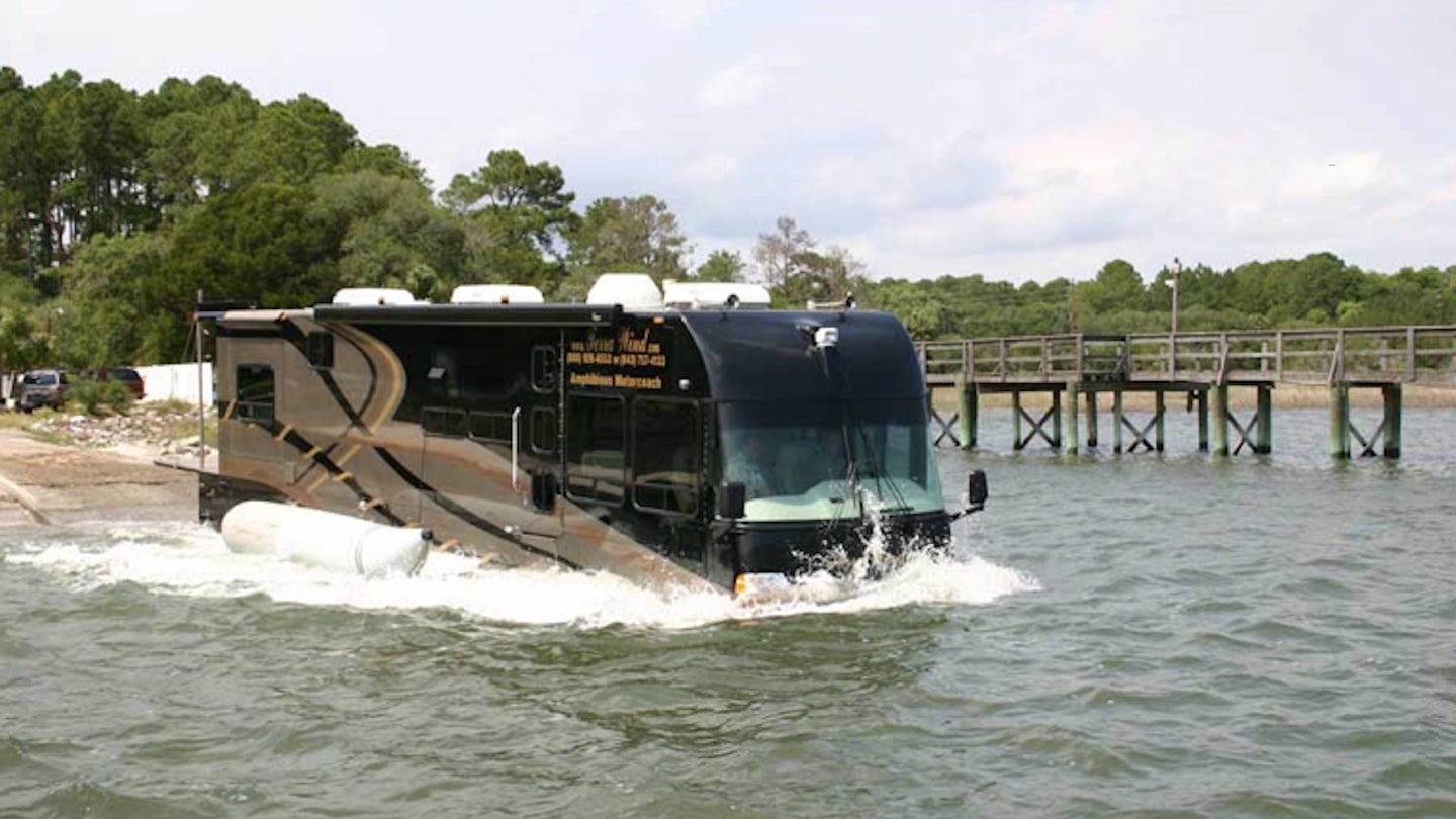 This Amphibious RV Is Real, and Yes, You Can Drive It Right Into a Lake