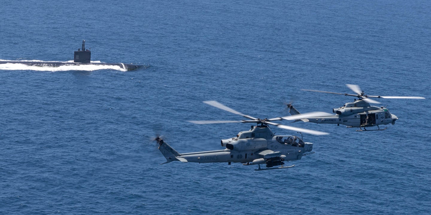 Marine UH-1Y Venom Helicopters Have Been Assisting In The Hunt For Submarines
