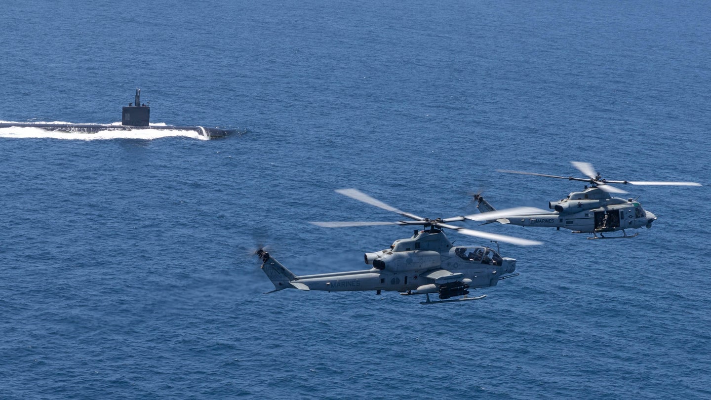 Marine UH-1Y Venom Helicopters Have Been Assisting In The Hunt For Submarines
