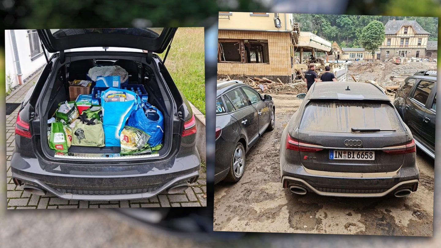 YouTuber Says Audi Scolded Him for Using RS6 Loaner in Flood Relief Efforts (UPDATE)