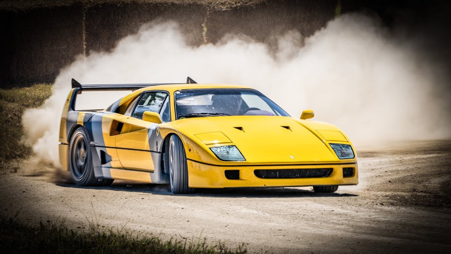 A Ferrari F40 Drifting on Dirt Is a Strong Argument for Driving Priceless Classics
