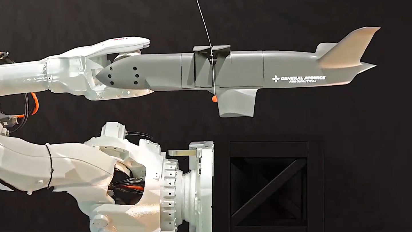 This Is Our First Look At How General Atomics’ Sparrowhawk Drone Will Get Caught In Mid-Air
