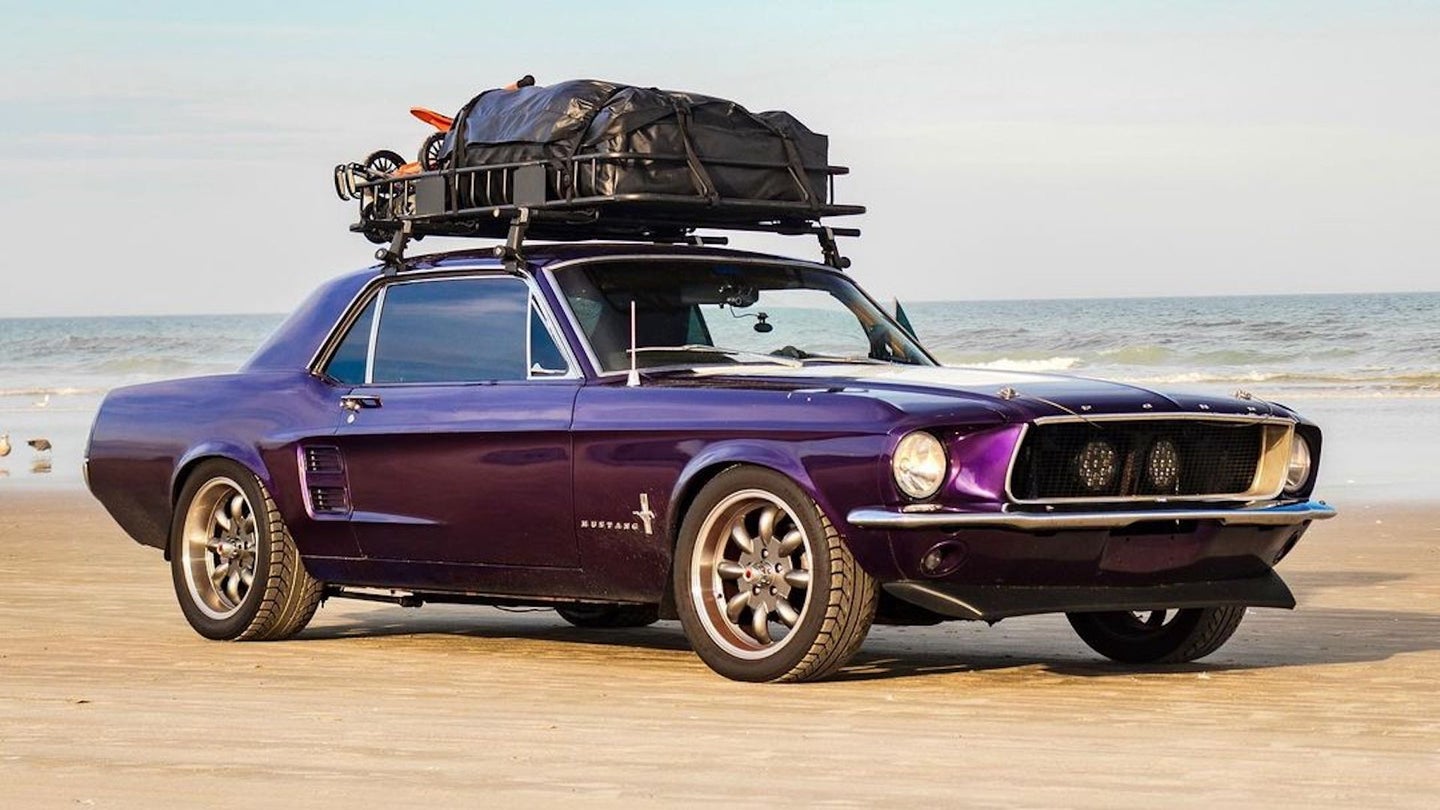 A 1967 Ford Mustang With a Rooftop Tent Is All You Need to Travel the Country