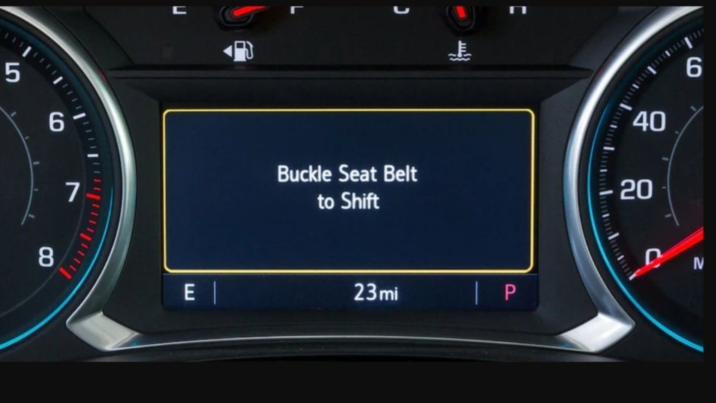 GM &#8216;Buckle to Drive&#8217; Seatbelt Requirement Coming to 2022 SUVs, Full-Size Trucks
