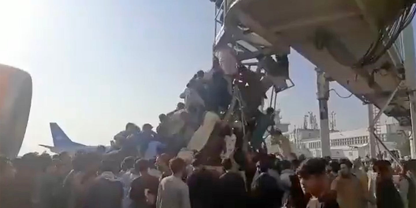 Mayhem At Kabul Airport Causing American Troops To Fire Warning Shots To Push Back Crowds (Updated)