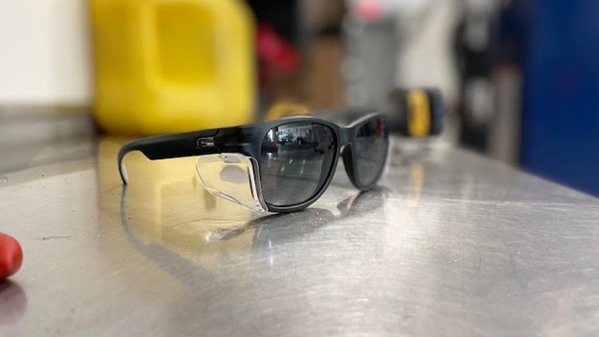 Z87 Unbreakable Safety Glasses Sunglasses SUPER DARK Lens No More Broken Glasses 