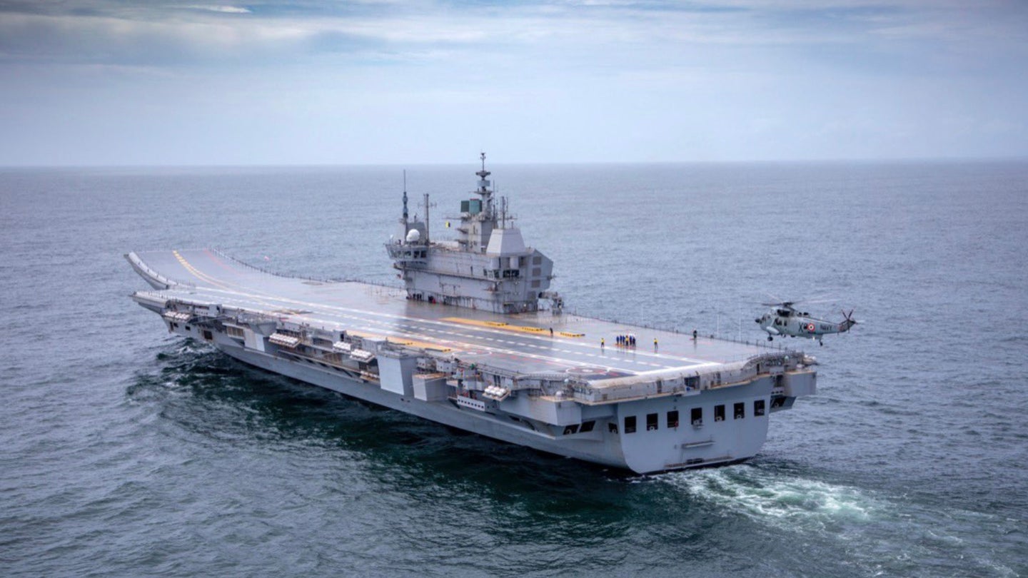 India’s Indigenous Aircraft Carrier Has Gone To Sea For The First Time