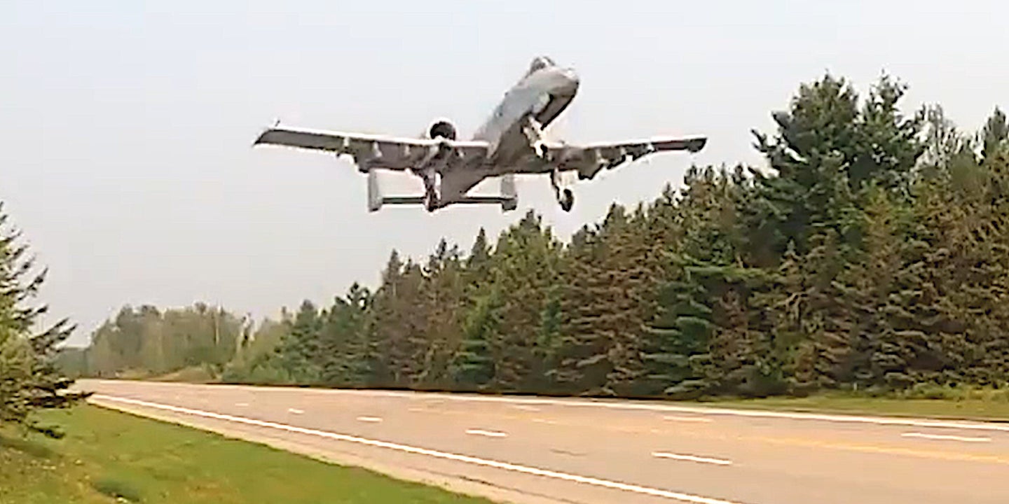 A-10 Warthogs Fly From A Michigan Highway (Updated)