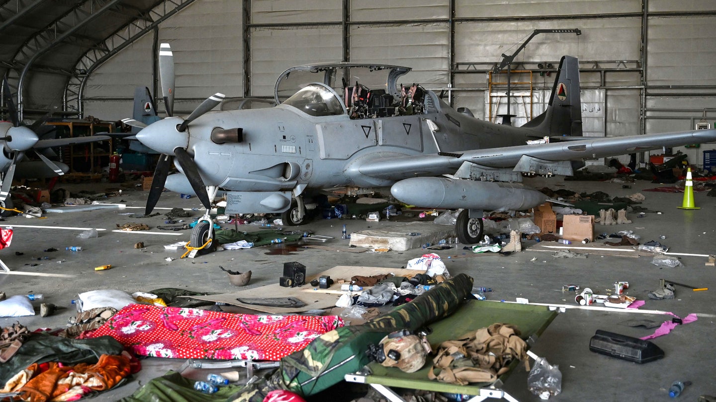 Taliban Show Off Captured Aircraft And Other Spoils After Taking Over Kabul’s Airport (Updated)