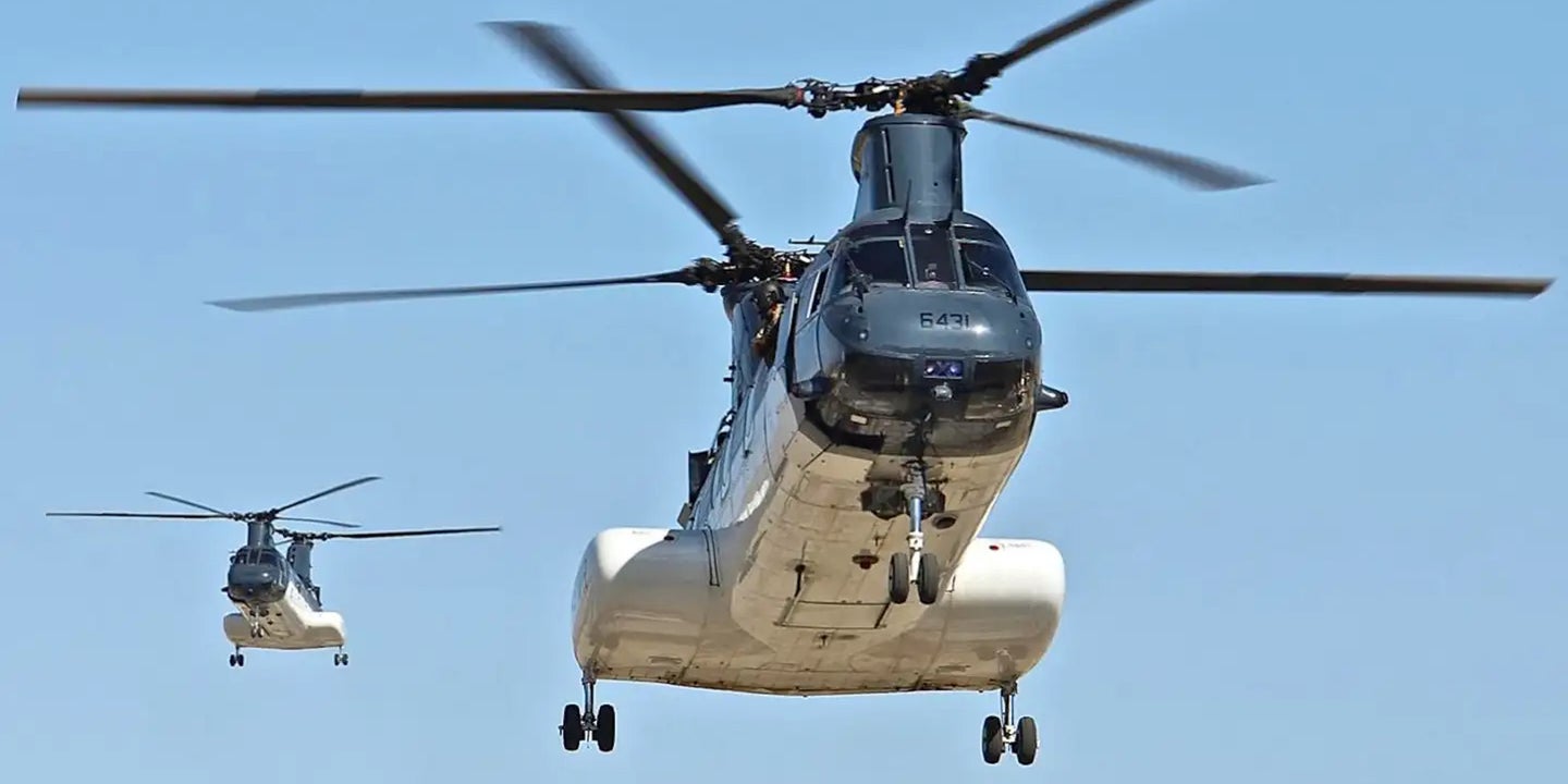 The State Department Has Abandoned Its CH-46 Helicopters In Afghanistan