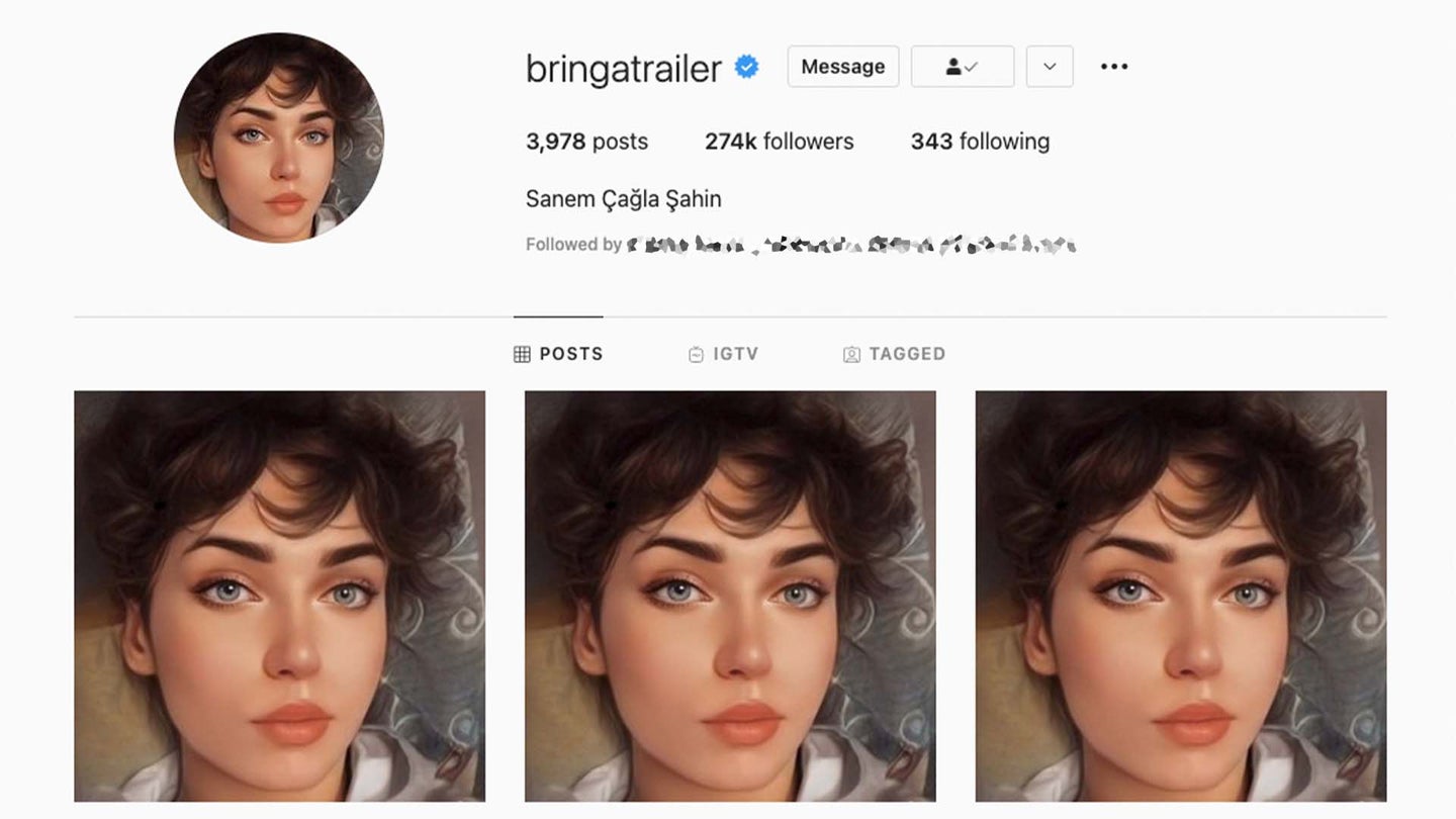 Hackers Take Over Bring a Trailer’s Instagram With Strange Selfies