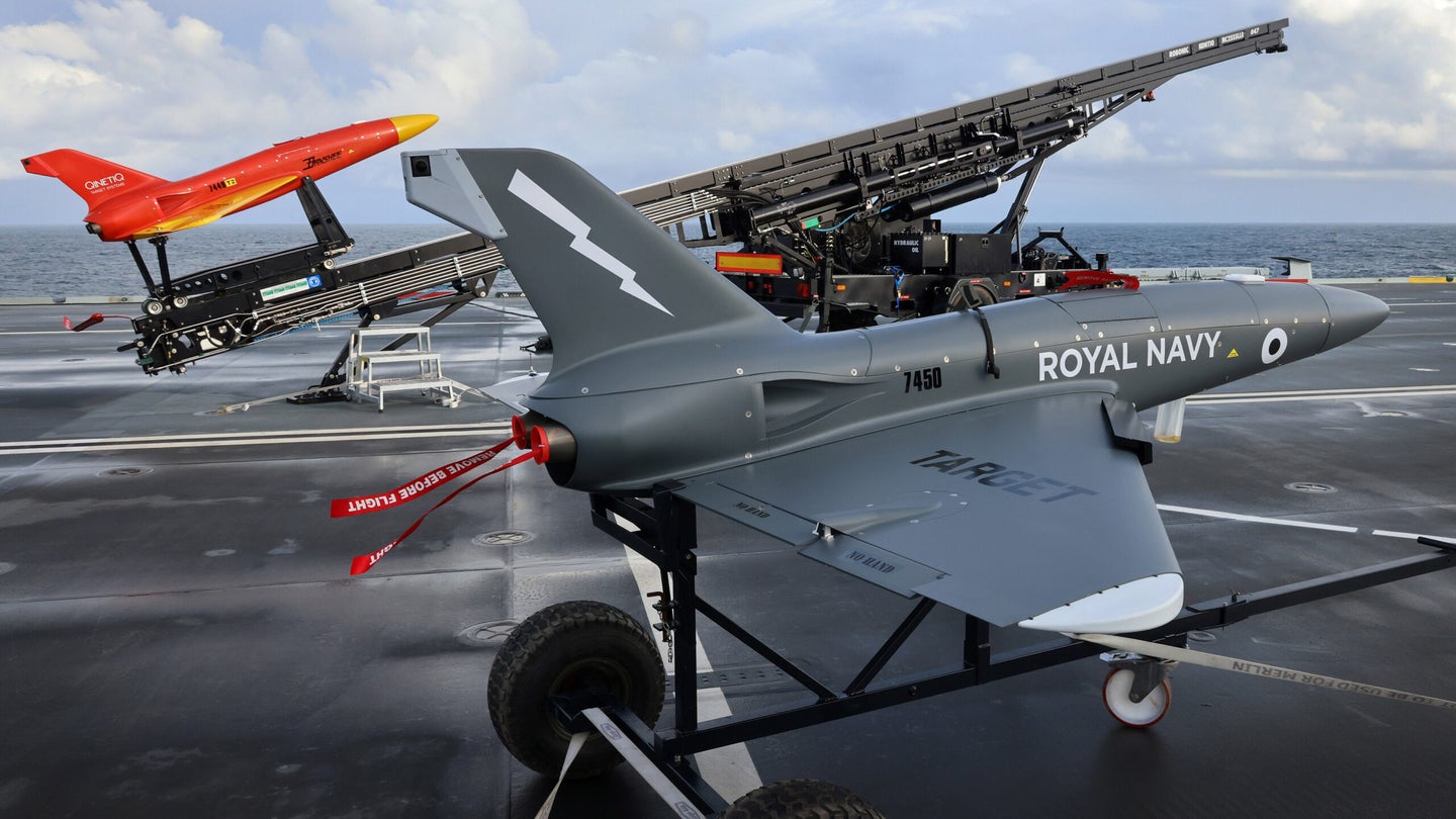 Royal Navy Is Experimenting With Launching Jet-Powered Drones From Its New Carriers
