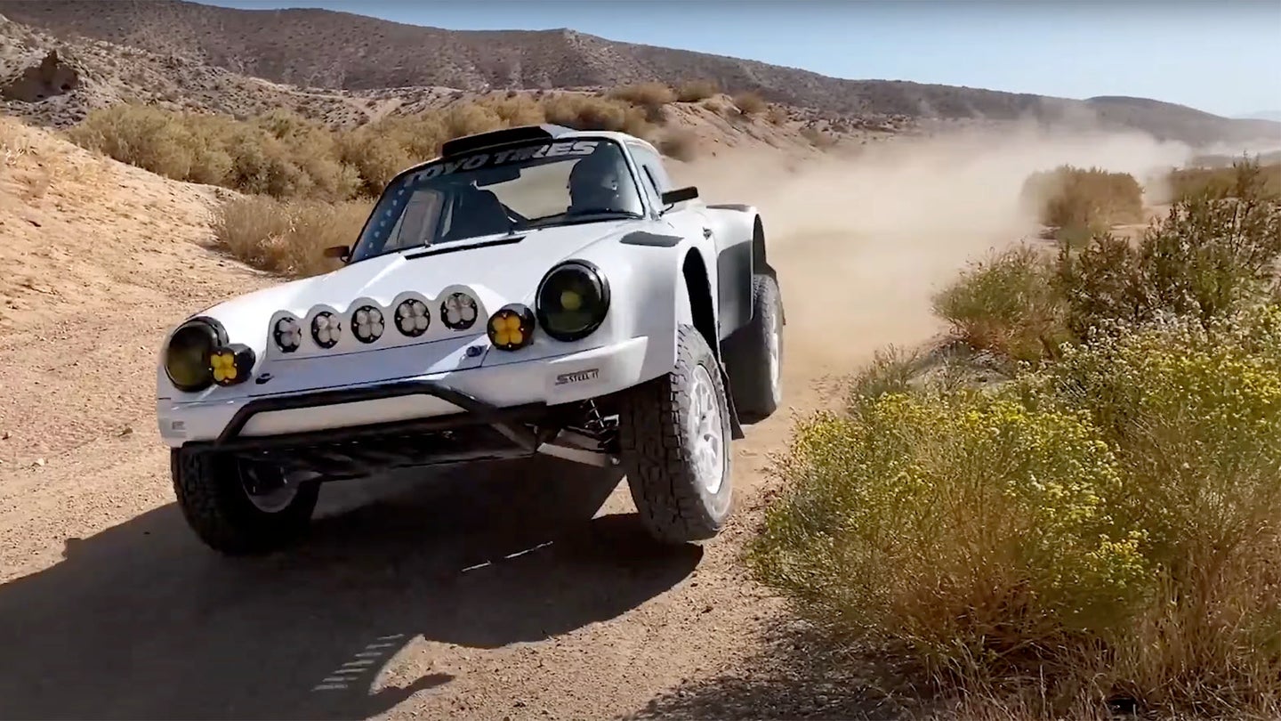 This Leaping &#8216;Baja 911&#8217; Started Life as a Porsche Carrera Cabriolet