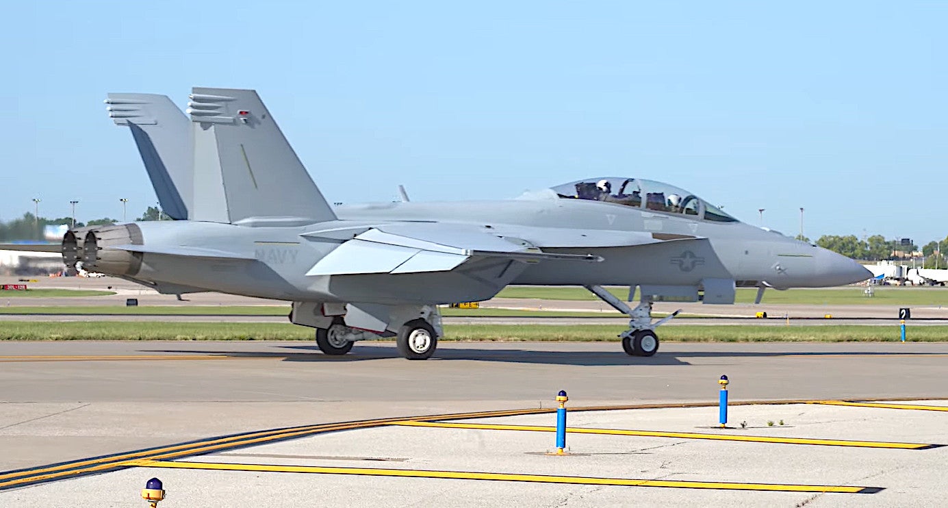 One of the first operational Block III F/A-18E/F Super Hornets to be delivered to the US Navy.