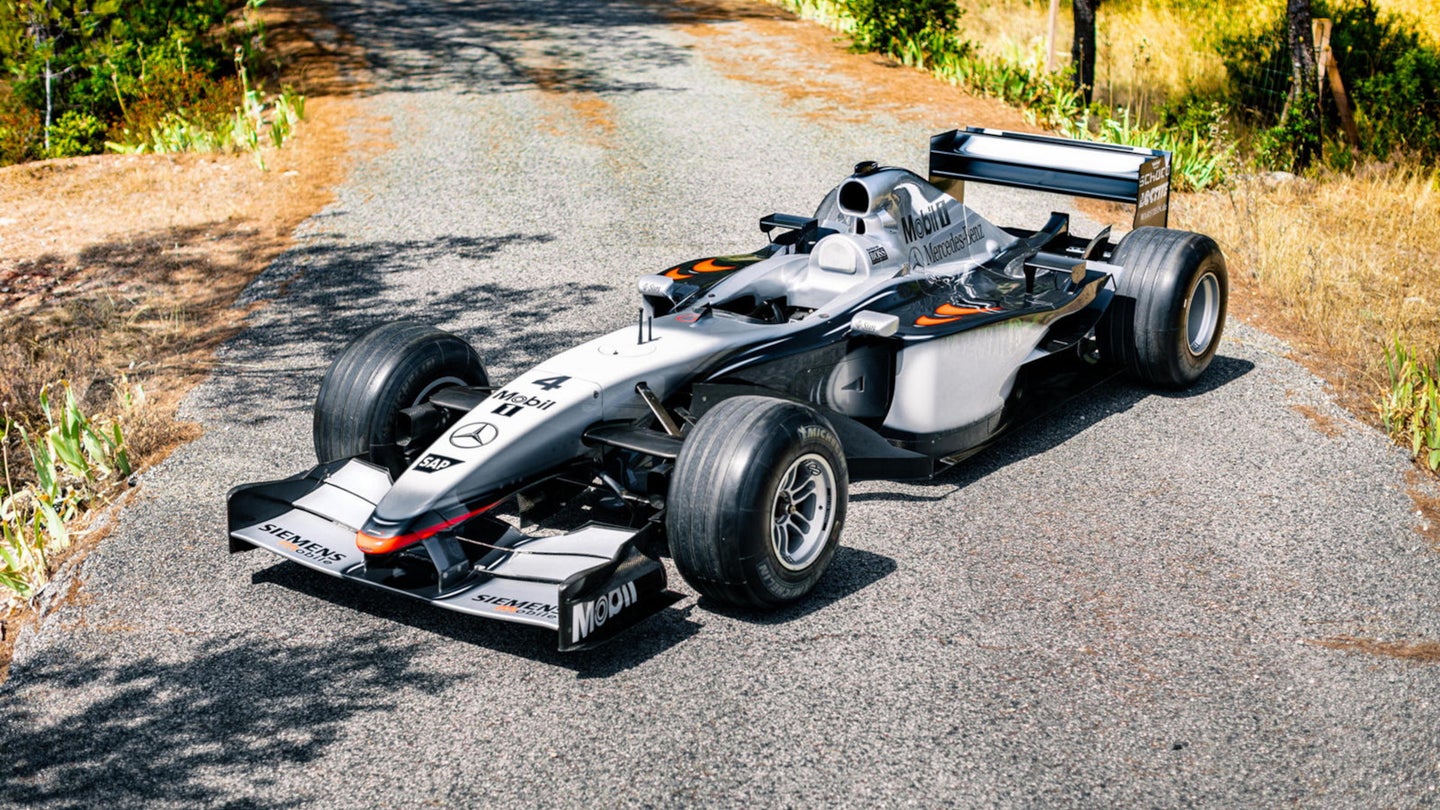 One of Kimi Raikkonen’s V10 McLaren Formula 1 Cars Is Headed to Auction