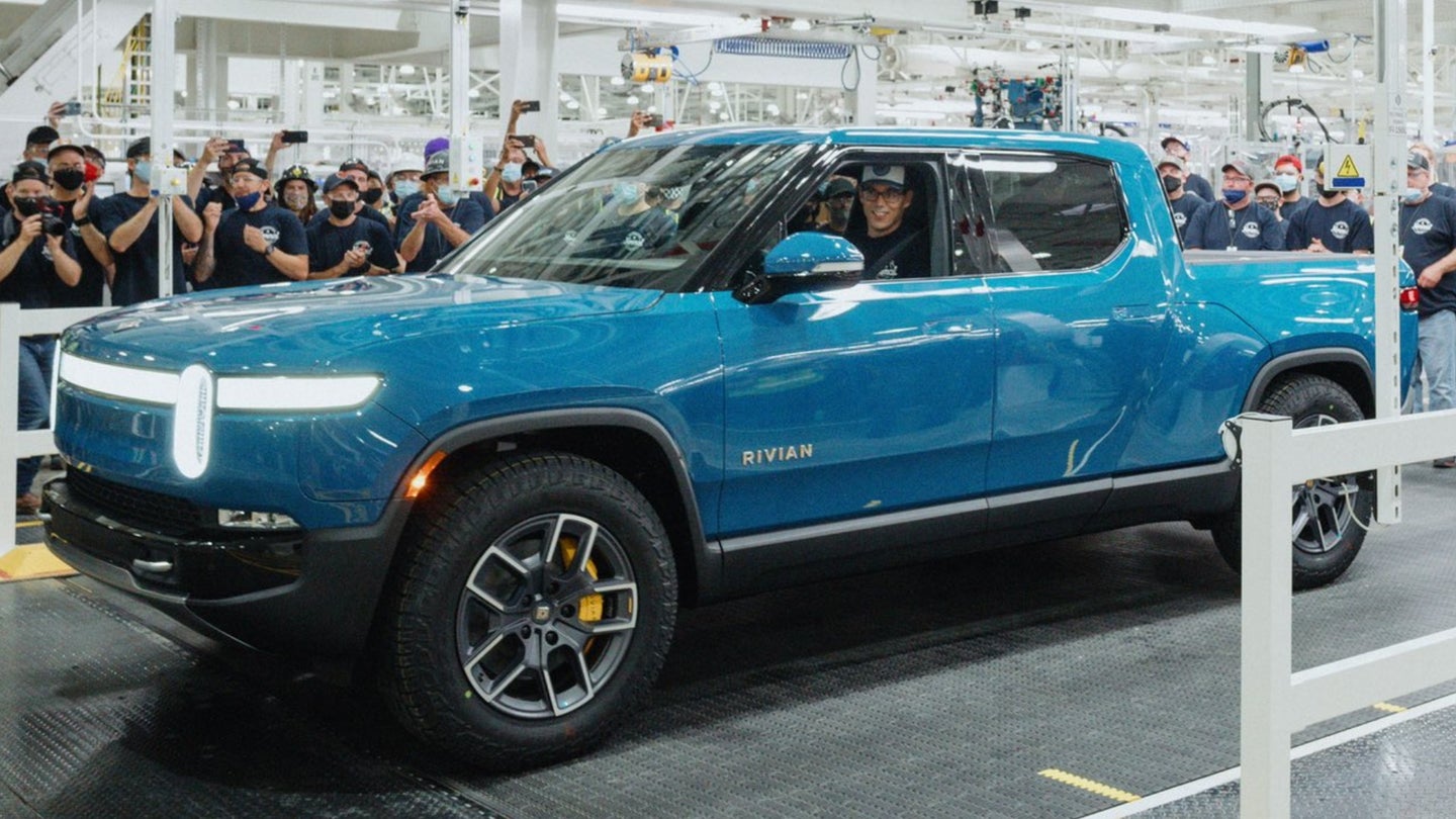 First Rivian R1T Production Truck Rolls Out