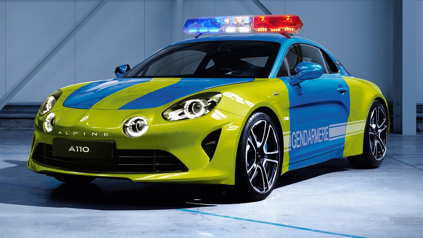 French Police Getting Alpine A110 Patrol Cars for ‘Rapid Intervention’ Duty