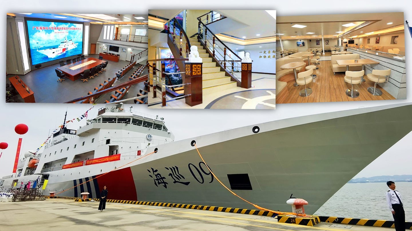 China&#8217;s Massive New Maritime Patrol Ship Looks Like A Cruise Ship Inside