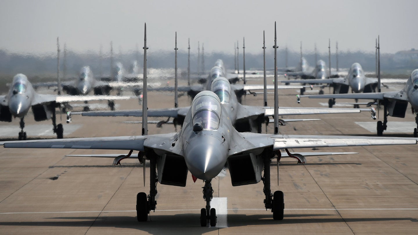 A Record-Setting 56 Chinese Warplanes Flew Into Taiwan&#8217;s Air Defense Zone Today