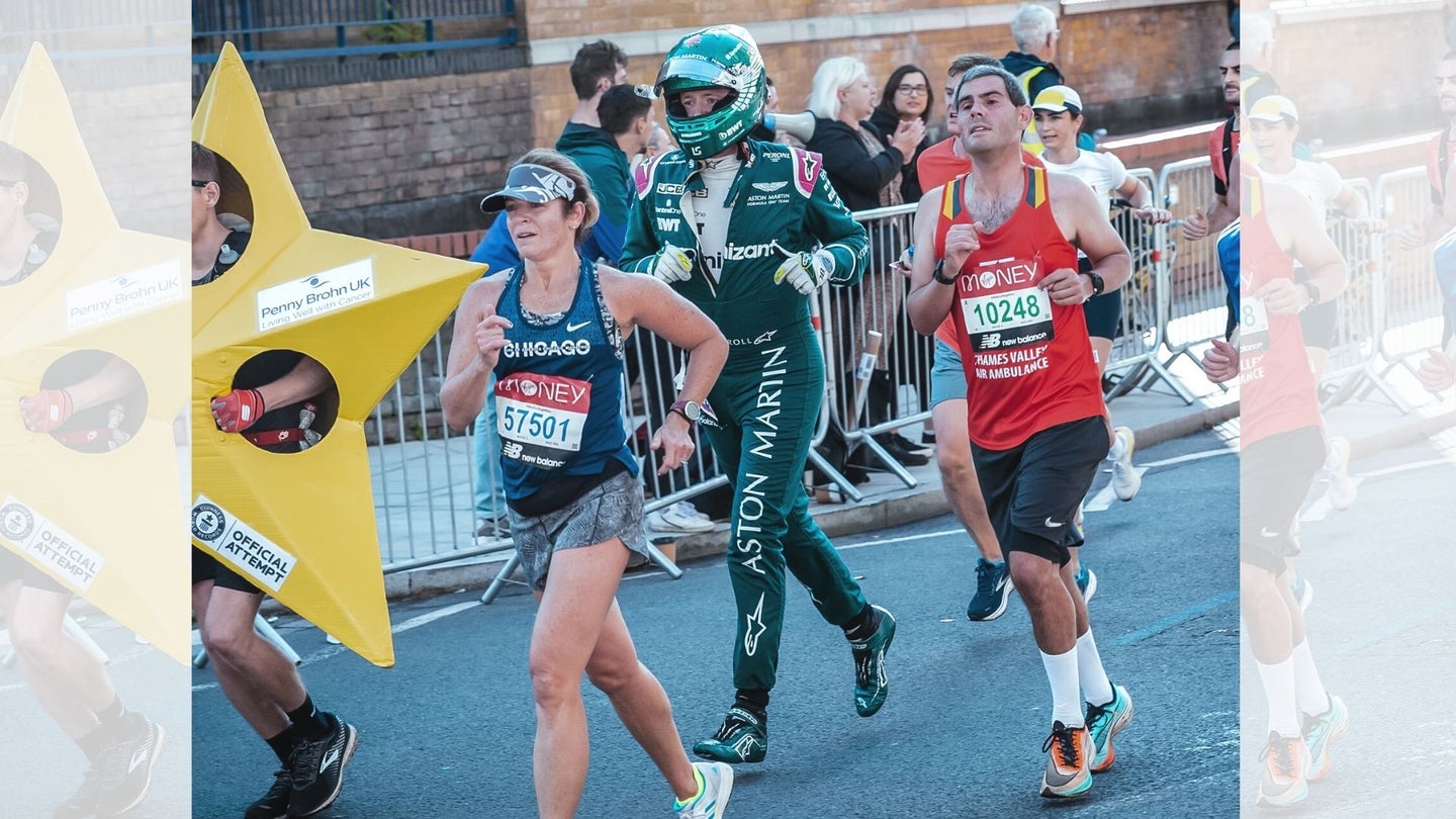 London Marathon Runner in Full F1 Suit Sets Guinness World Record