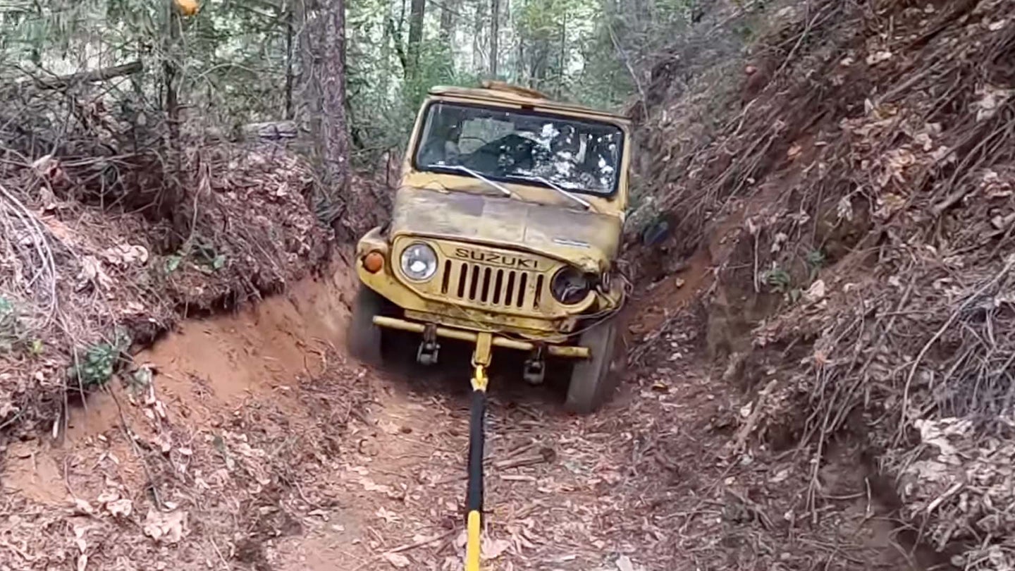 Watch a Stranded Suzuki Get Rescued from the Mountains After 47 Years