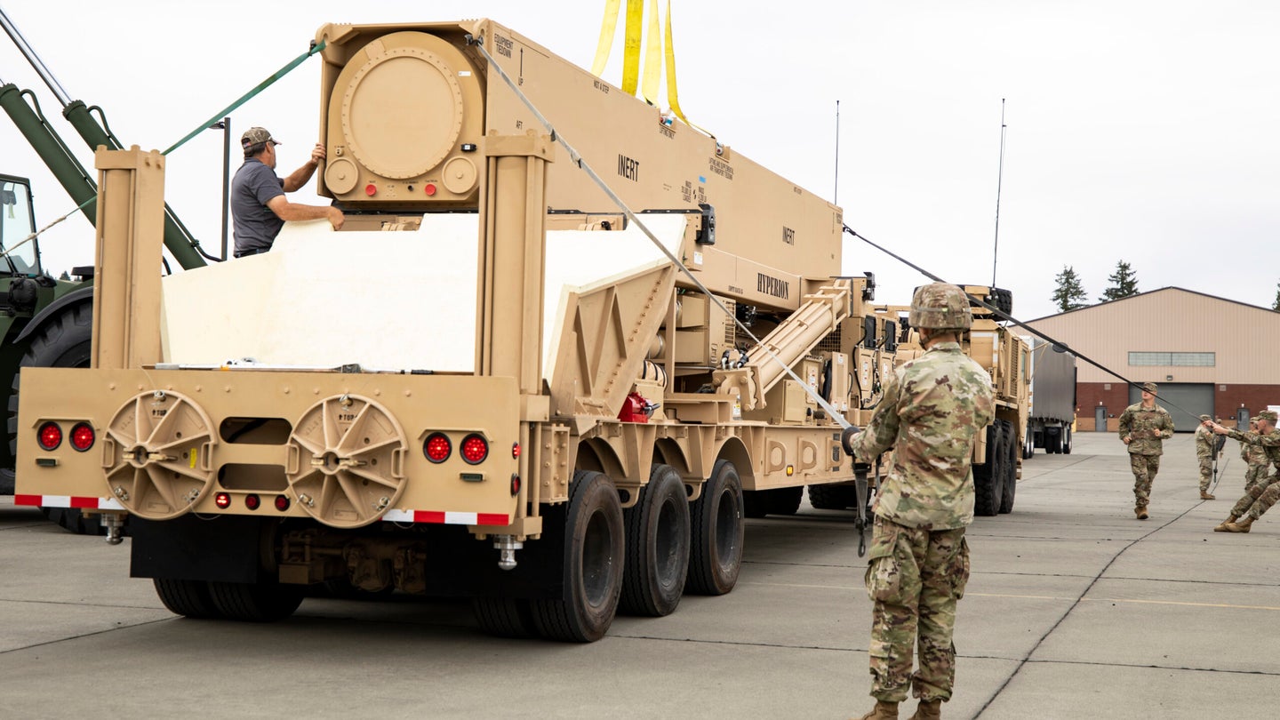 The Army Just Got Its Hands On Its First “Dark Eagle” Hypersonic Missile Launchers